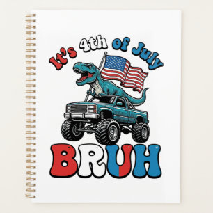 Lustiges 4. Juli Dinosaurier Monster Truck Shirt_1 Planer