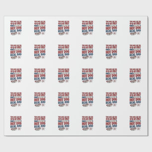 Lustiges 4. Juli Hot Dog patriotisches Shirtsdesig Geschenkpapier