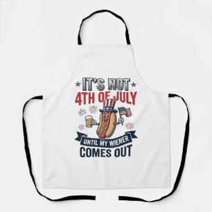 Lustiges 4. Juli Hot Dog Vintage Patriotisches T-S Schürze