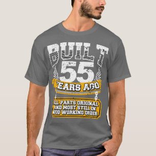 Lustiges 55. Geburtstags-Shirt Vintage Gebaut 55 J T-Shirt