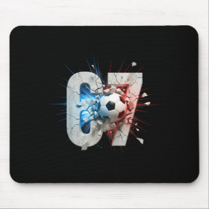 Lustiges 67 Fußball-Drip Six Seven Meme 6 7 Jungen Mousepad