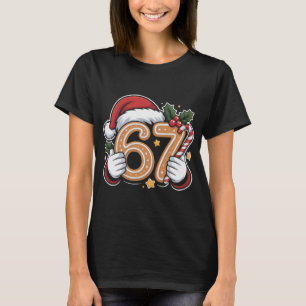 Lustiges 67. Geburtstags-Weihnachts-Lebkuchen-T-Sh T-Shirt
