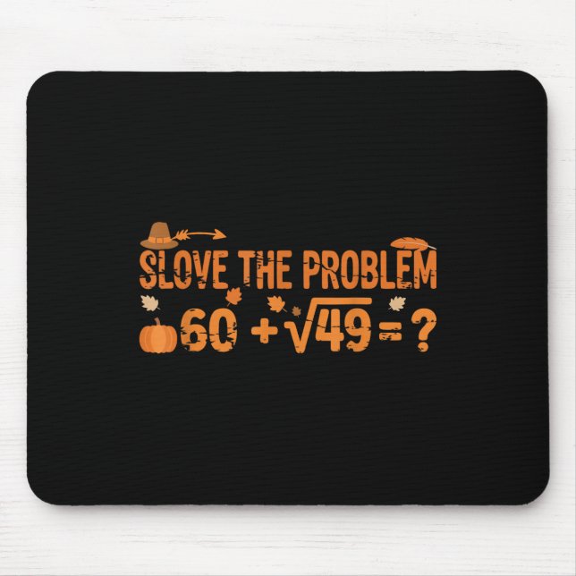 Lustiges 67 Mathe Meme Erntedankfest Gen Alpha Pem Mousepad (Vorne)