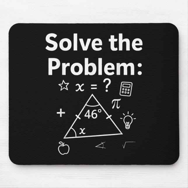 Lustiges 67 Mathe-Meme Löse das Problem Lehrer Für Mousepad (Vorne)