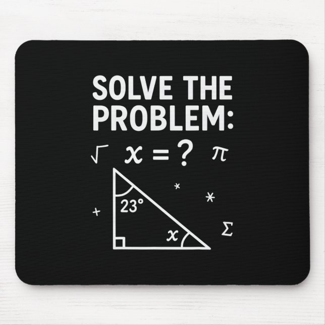 Lustiges 67 Mathe-Meme Löse das Problem Lehrer für Mousepad (Vorne)