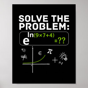 Lustiges 67 Mathe-Meme Löse das Problem Lehrer Für Poster