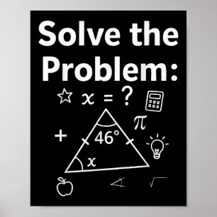 Lustiges 67 Mathe-Meme Löse das Problem Lehrer Für Poster