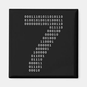 Lustiges 67 Meme Binärcode Tech Geek Digital Six S Magnet