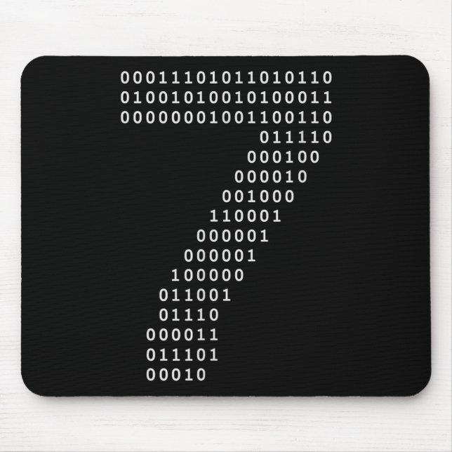 Lustiges 67 Meme Binärcode Tech Geek Digital Six S Mousepad (Vorne)