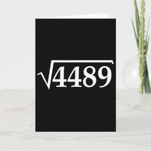 Lustiges 67 Meme Brainrot Quadratwurzel 4489 Slang Karte