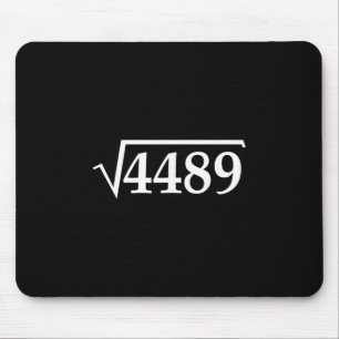 Lustiges 67 Meme Brainrot Quadratwurzel 4489 Slang Mousepad