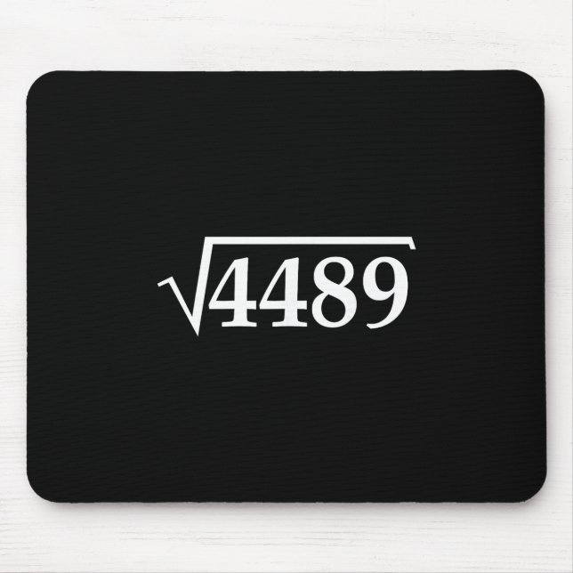 Lustiges 67 Meme Brainrot Quadratwurzel 4489 Slang Mousepad (Vorne)