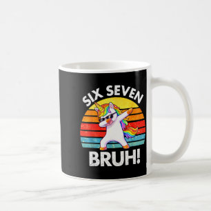Lustiges 67 Meme Dabbing Einhorn Sechs Sieben 6 7 Kaffeetasse