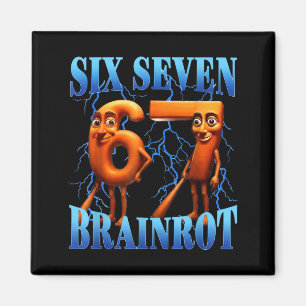 Lustiges 67 Meme Italienisches Brainrot Tung Tung Magnet