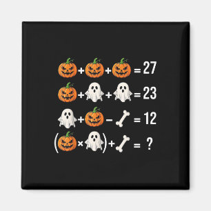 Lustiges 67 Meme-Kürbis-Geist-Mathe-Lehrer-Kostüm  Magnet
