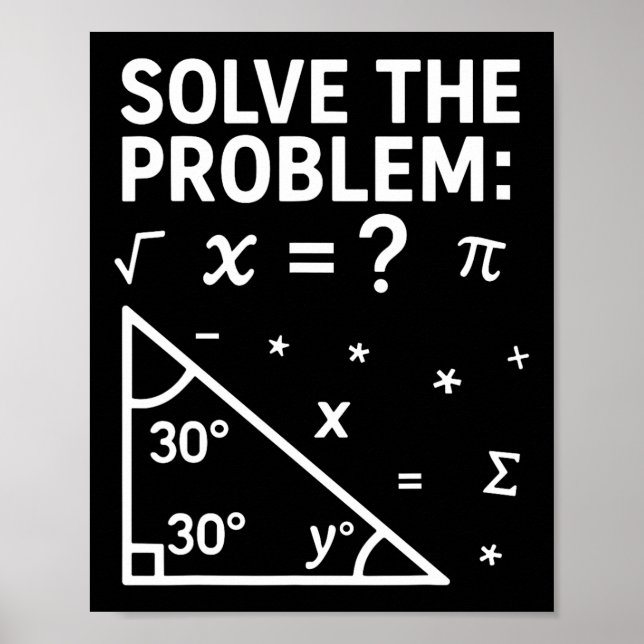 Lustiges 67 Meme Löse das Problem für Mathematikle Poster (Vorne)