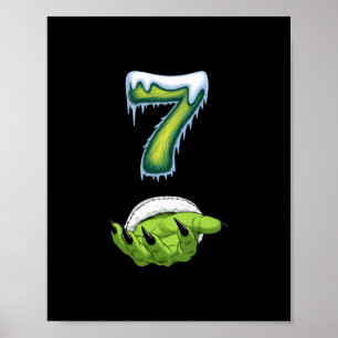 Lustiges 67 Meme Sechs Sieben Gruselige Monster Hä Poster