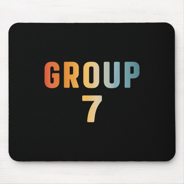Lustiges 67 Meme Sechs Sieben Nummer 6 Und 7 Grupp Mousepad (Vorne)