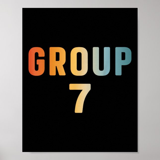 Lustiges 67 Meme Sechs Sieben Nummer 6 Und 7 Grupp Poster (Vorne)