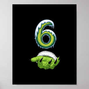 Lustiges 67 Meme Six Seven Gruselige Monster Hände Poster