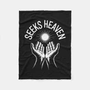 Lustiges 67 Meme sucht Himmel Ironische spirituell Fleecedecke