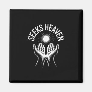 Lustiges 67-Meme sucht Himmel Ironische spirituell Magnet