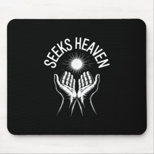 Lustiges 67 Meme sucht Himmel Ironische spirituell Mousepad