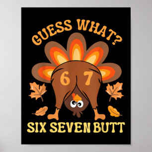 Lustiges 67 Meme Thanksgiving Truthahn Errate Was Poster
