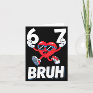 Lustiges 67 Meme Valentinstag Six Seven Herz Frau Karte
