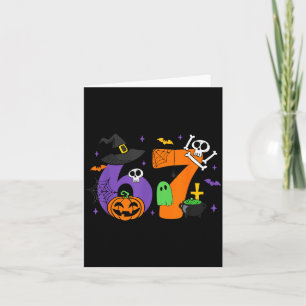 Lustiges 67 Sechs Sieben Halloween-Meme Gen Alpha Karte
