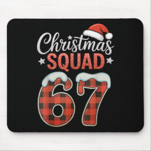 Lustiges 67 Sechs Sieben Meme Brainrot 67 Weihnach Mousepad