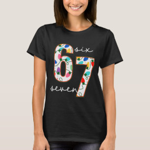 Lustiges 67 Sechs Sieben Meme Cringe Weihnachten T-Shirt