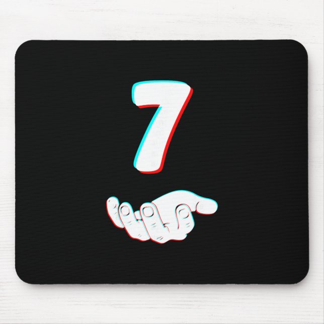 Lustiges 67 Sechs Sieben Meme Paar passendes Hallo Mousepad (Vorne)