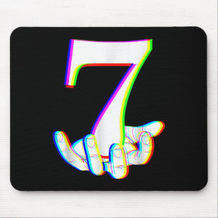 Lustiges 67 Sechs Sieben Meme Paar passendes Hallo Mousepad