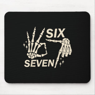Lustiges 67 Sechs Sieben Meme Paar passendes Hallo Mousepad