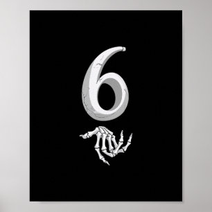 Lustiges 67 Sechs Sieben Meme-Paar passendes Hallo Poster