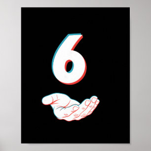 Lustiges 67 Sechs Sieben Meme Paar passendes Hallo Poster