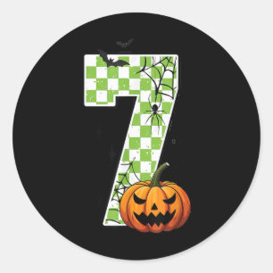 Lustiges 67 Sechs Sieben Paar passendes Halloween- Runder Aufkleber