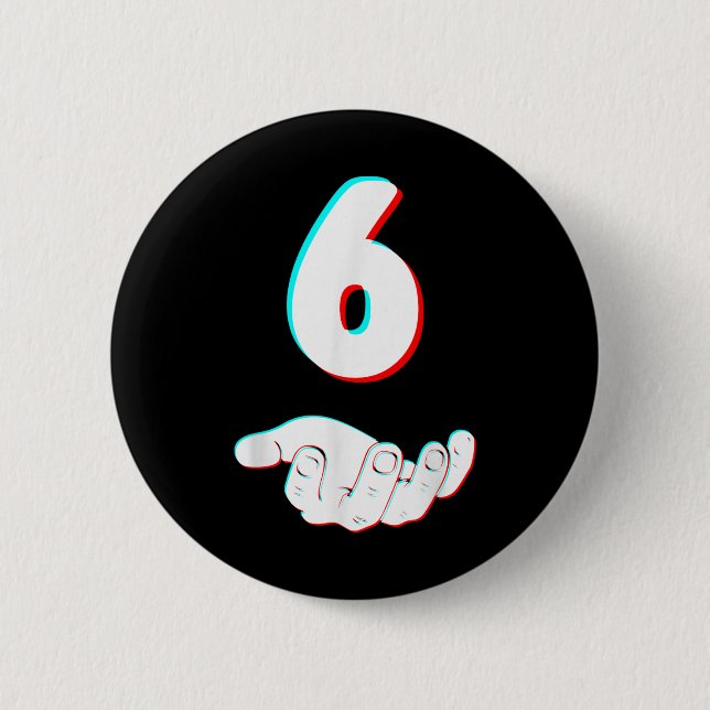 Lustiges 67 Six Seven Meme-Paar passendes Hallowee Button (Vorderseite)