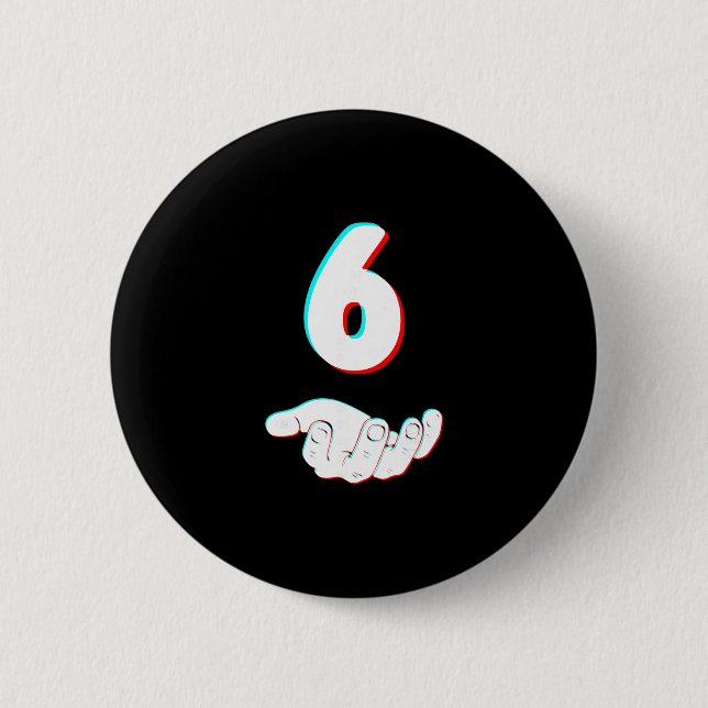 Lustiges 67 Six Seven Meme Paar passendes Hallowee Button (Vorderseite)