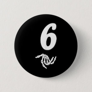 Lustiges 67 Six Seven Meme-Paar passendes Hallowee Button