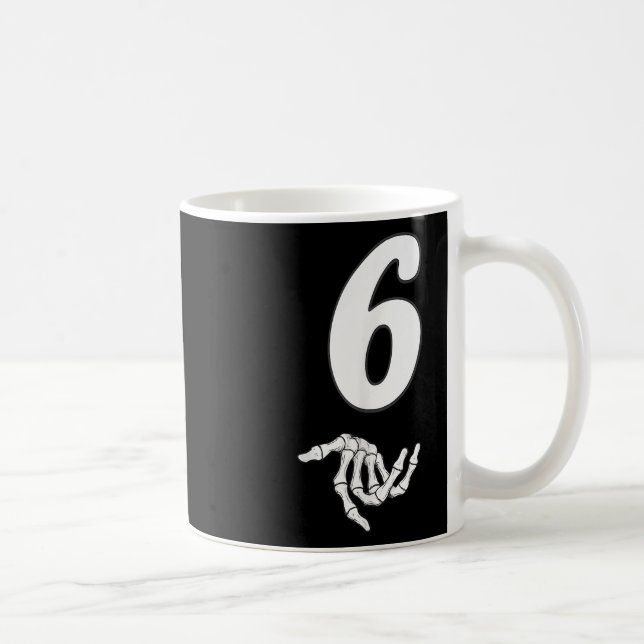 Lustiges 67 Six Seven Meme Paar passendes Hallowee Kaffeetasse (Rechts)
