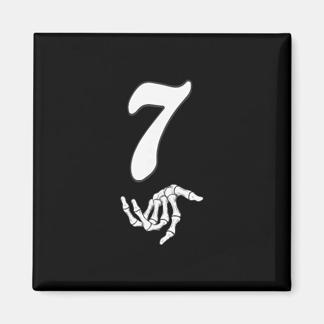 Lustiges 67 Six Seven Meme Paar passendes Hallowee Magnet (Vorne)