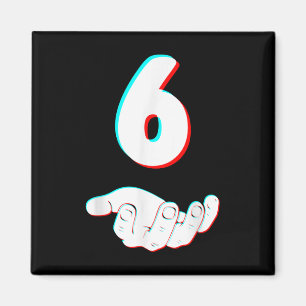 Lustiges 67 Six Seven Meme Paar passendes Hallowee Magnet