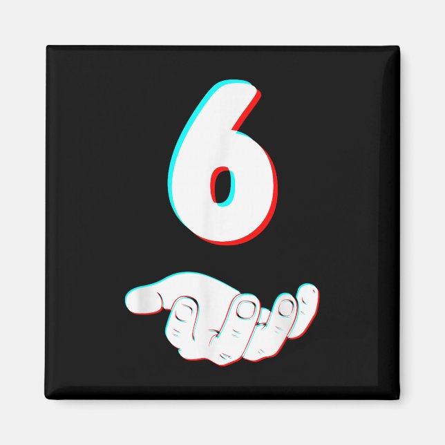 Lustiges 67 Six Seven Meme Paar passendes Hallowee Magnet (Vorne)