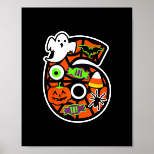 Lustiges 67 Six Seven Meme Paar passendes Hallowee Poster