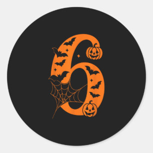 Lustiges 67 Six Seven Meme Paar passendes Hallowee Runder Aufkleber