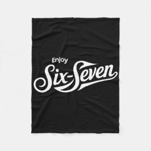 Lustiges 67 Six Seven Meme T-Shirt für Humorliebha Fleecedecke