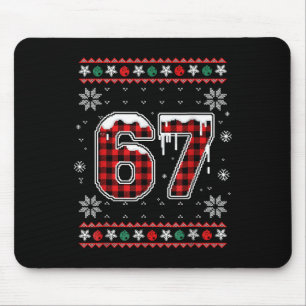 Lustiges 67 Six Seven Squad Meme Weihnachten Hässl Mousepad