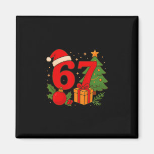 Lustiges 67 Weihnachten 6 7 Sechs Sieben Meme 6 7  Magnet